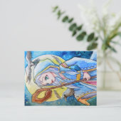 Raven en de tovenaar briefkaart (Staand voorkant)
