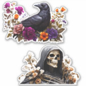 Raven en Grim Reaper Vinyl Stickers aanpassen (Voorkant)