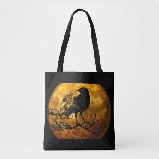 Raven en herfst van de oogstmaan tote bag (Voorkant)