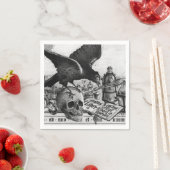 Raven en Human Skull Servetten (Insitu)