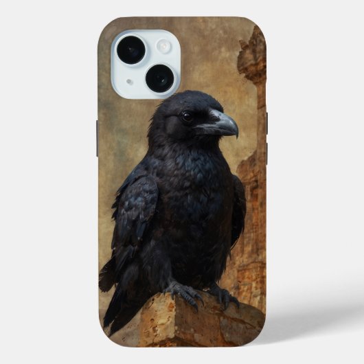 Raven en kathedraalruïnes Case-Mate iPhone case (Achterkant)