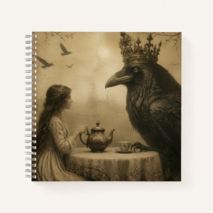 Raven en Kind Theepartij Spiraal Notebook Notitieboek