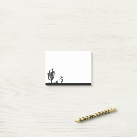 Raven en Kokopelli Post-it® Notes (Op bureau)