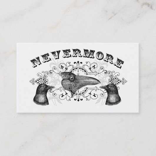 Raven en kraaien visitekaartje (Voorkant)