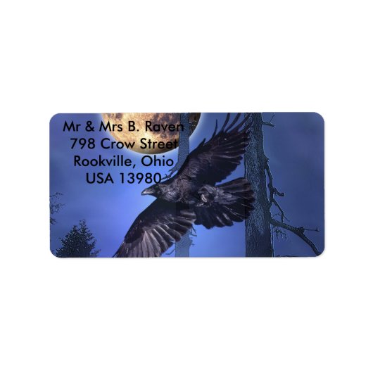 Raven en Maan Labels (Voorkant)