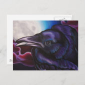 Raven en Moon Briefkaart (Voorkant / Achterkant)