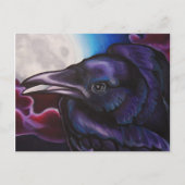 Raven en Moon Briefkaart (Voorkant)