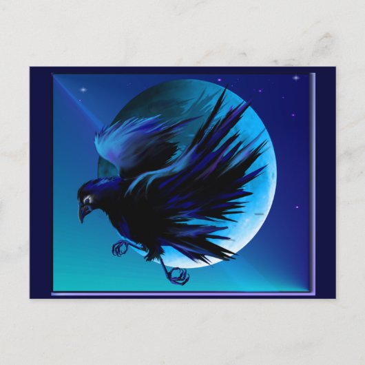 Raven en Moon_ Briefkaart (Voorkant)