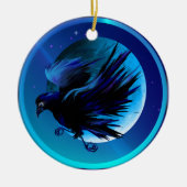 Raven en Moon Ornaments Keramisch Ornament (Voorkant)