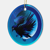Raven en Moon Ornaments Keramisch Ornament (Links)