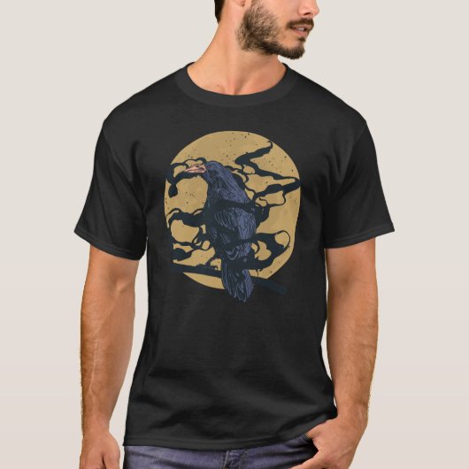Raven en Moon T-shirt (Voorkant)