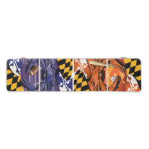 Raven en Oriole Crab van Maryland Beer Pong Table