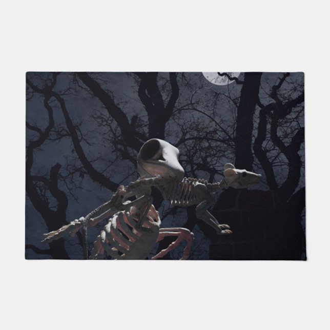 Raven- en ratskelet in Moonlight Deurmat (Voorkant)