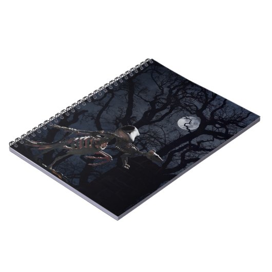 Raven- en ratskelet in Moonlight Notitieboek (Linkerzijde)