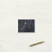 Raven- en ratskelet in Moonlight Post-it® Notes (Op bureau)