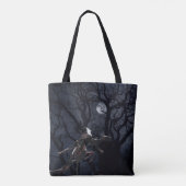 Raven- en ratskelet in Moonlight Tote Bag (Achterkant)