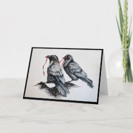 Raven en Rode Lint Kaart
