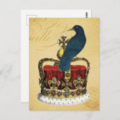 Raven en Royal Crown Briefkaart (Voorkant / Achterkant)
