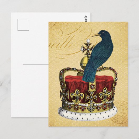 Raven en Royal Crown Briefkaart (Voorkant / Achterkant)
