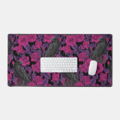Raven en roze rozen bureaumat (Keyboard & Muis)