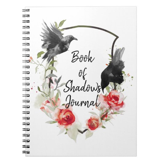 Raven en Rozen Book of Shadows Journal Notitieboek (Voorkant)