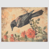 Raven en Rozen Decoupage Tissuepapier (Voorkant)