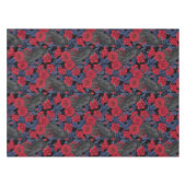Raven en rozen met donkerblauwe bladeren tafelkleed (Voorkant (Horizontaal))
