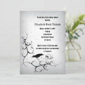 Raven en schedel Gotische bruiloft vrijgezellenfee Kaart (Staand voorkant)