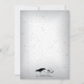 Raven en schedel Gotische bruiloft vrijgezellenfee Kaart (Achterkant)