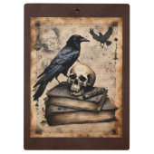 Raven en Schedel Magie Klembord (Achterkant)