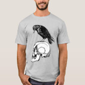 Raven en schedel t-shirt (Voorkant)