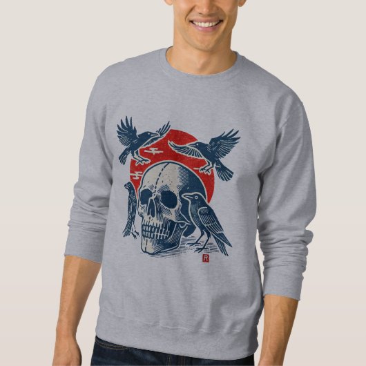 Raven en schedel trui (Voorkant)