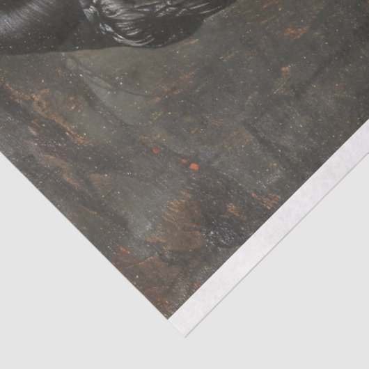 Raven en schedels Spooky Decoupage Tissue Tissuepapier (Detail)