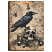 Raven en Skull Arcane Page Klembord (Achterkant)