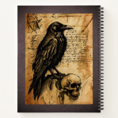Raven en Skull Junk Journal Page Notitieboek (Achterkant)