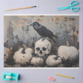Raven en Skull Tissue Paper voor Meubels Tissuepapier (Craft)