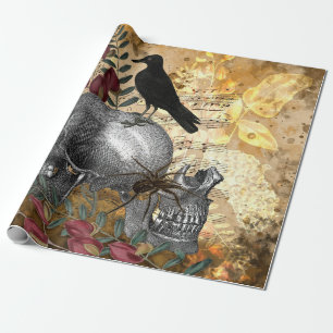 Raven en Skulls Cadeaupapier