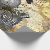 Raven en Skulls Cadeaupapier (Hoek)