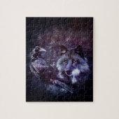 Raven en Wolf - Vegvisir en Tree of life Legpuzzel (Verticaal)