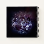 Raven en Wolf - Vegvisir en Tree of life Notitieboek (Achterkant)