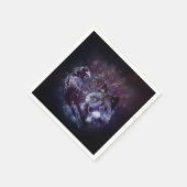 Raven en Wolf - Vegvisir en Tree of life Servet (Hoek)