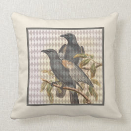 Raven Ephemera op het patroon van de Harlequin va Kussen
