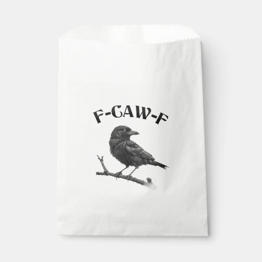 Raven F-CAW-F Halloween Minimalist Bedankzakje (Voorkant)