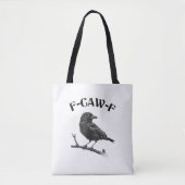 Raven F-CAW-F Halloween Minimalist Tote Bag (Voorkant)