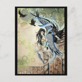 Raven Faery Briefkaart