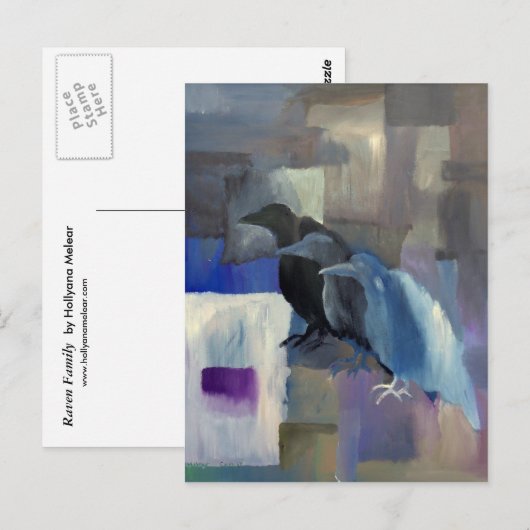 Raven Family Briefkaart (Voorkant / Achterkant)
