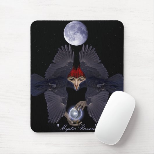RAVEN FANTASY Mousepad Muismat (Met muis)