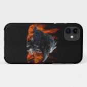 Raven Flames Wiccan Gothic Design Case-Mate iPhone Case (Achterkant (horizontaal))