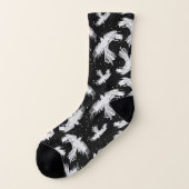 Raven Flight White Socks Sokken (Links - buitenkant)