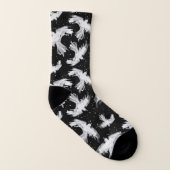 Raven Flight White Socks Sokken (Links binnenkant)